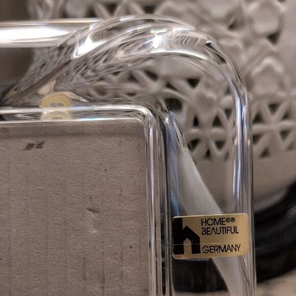 Home Beautiful Germany Etched Glass Tulip Picture Frame 2.5" x 3" Photo Size - Picture 6 of 11